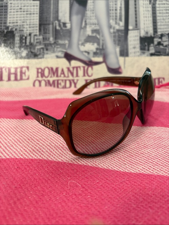 Dior Accessories - Dior Brown Gradient Oversized Women's Sunglasses with Gold Logo
